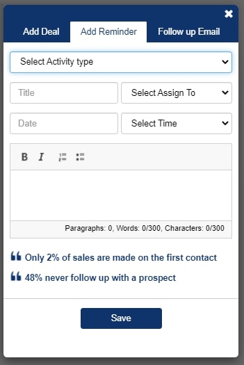 Follow-up with leads instantly with EzzyCRM